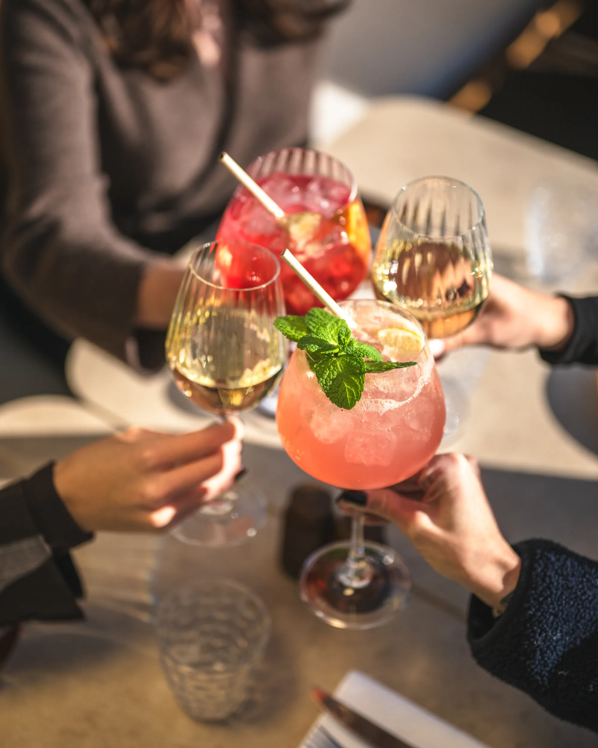 The bar & its cocktails
