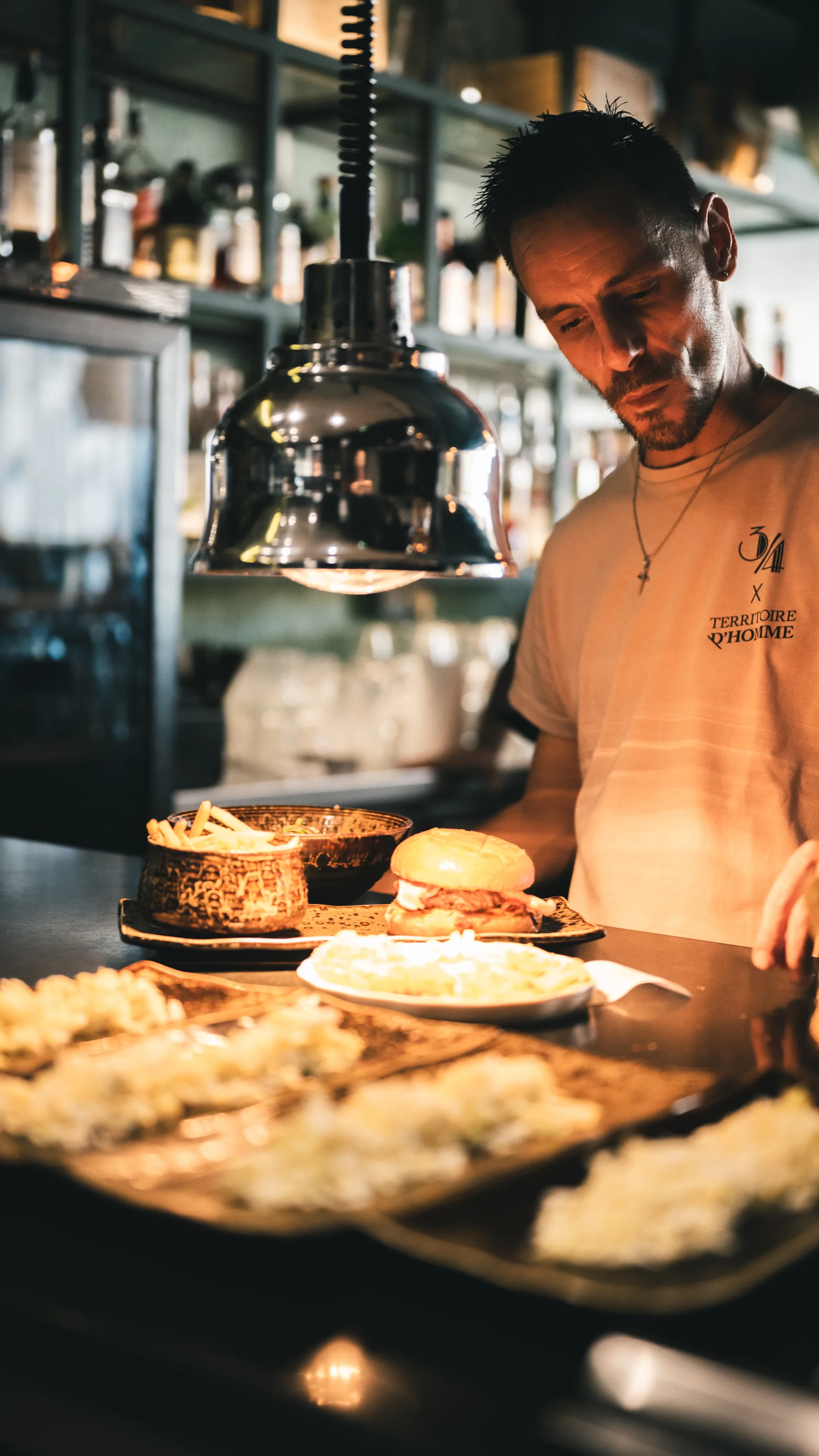 The team at the kitchen pass