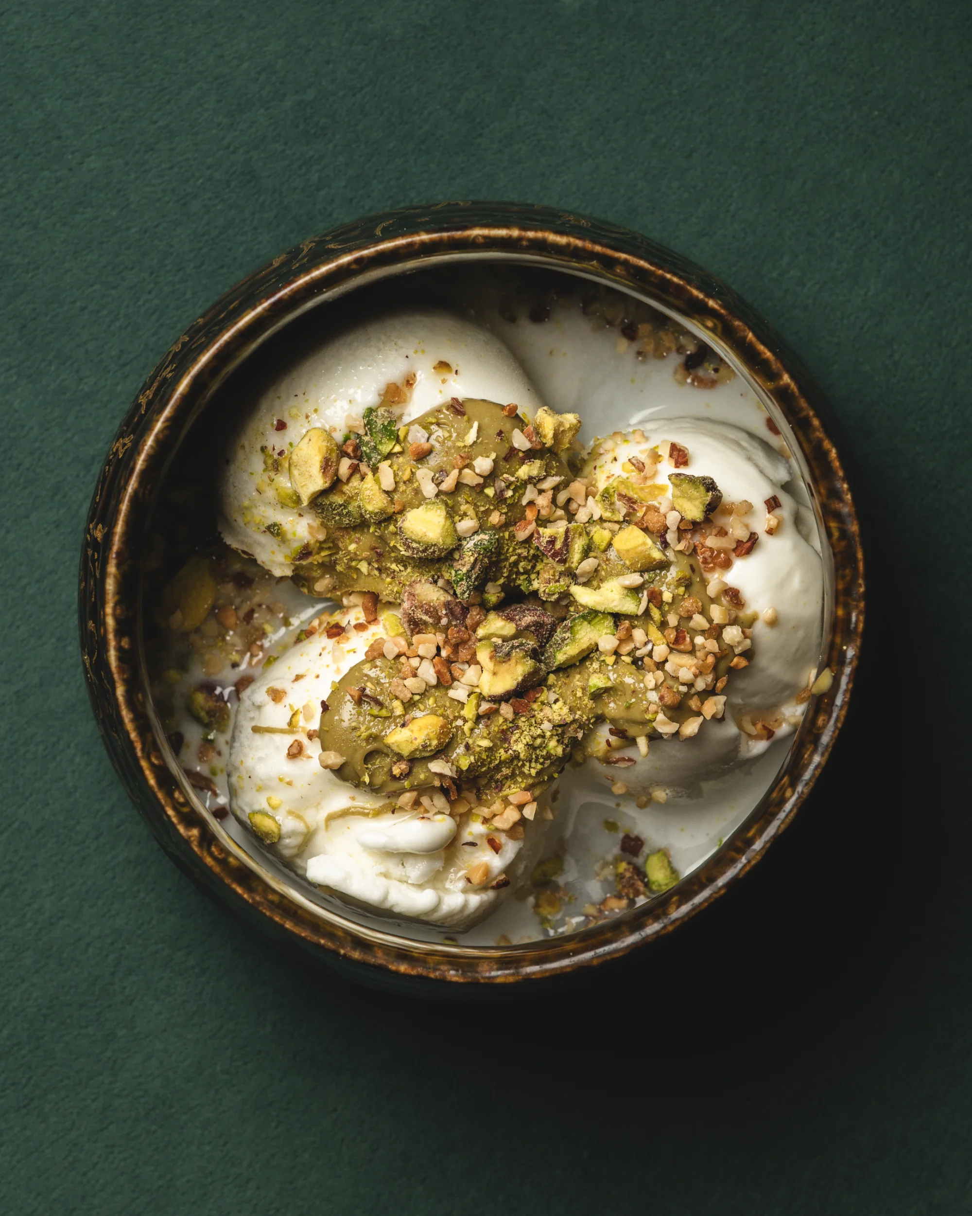 Frozen Yoghurt, Pistachio Cream